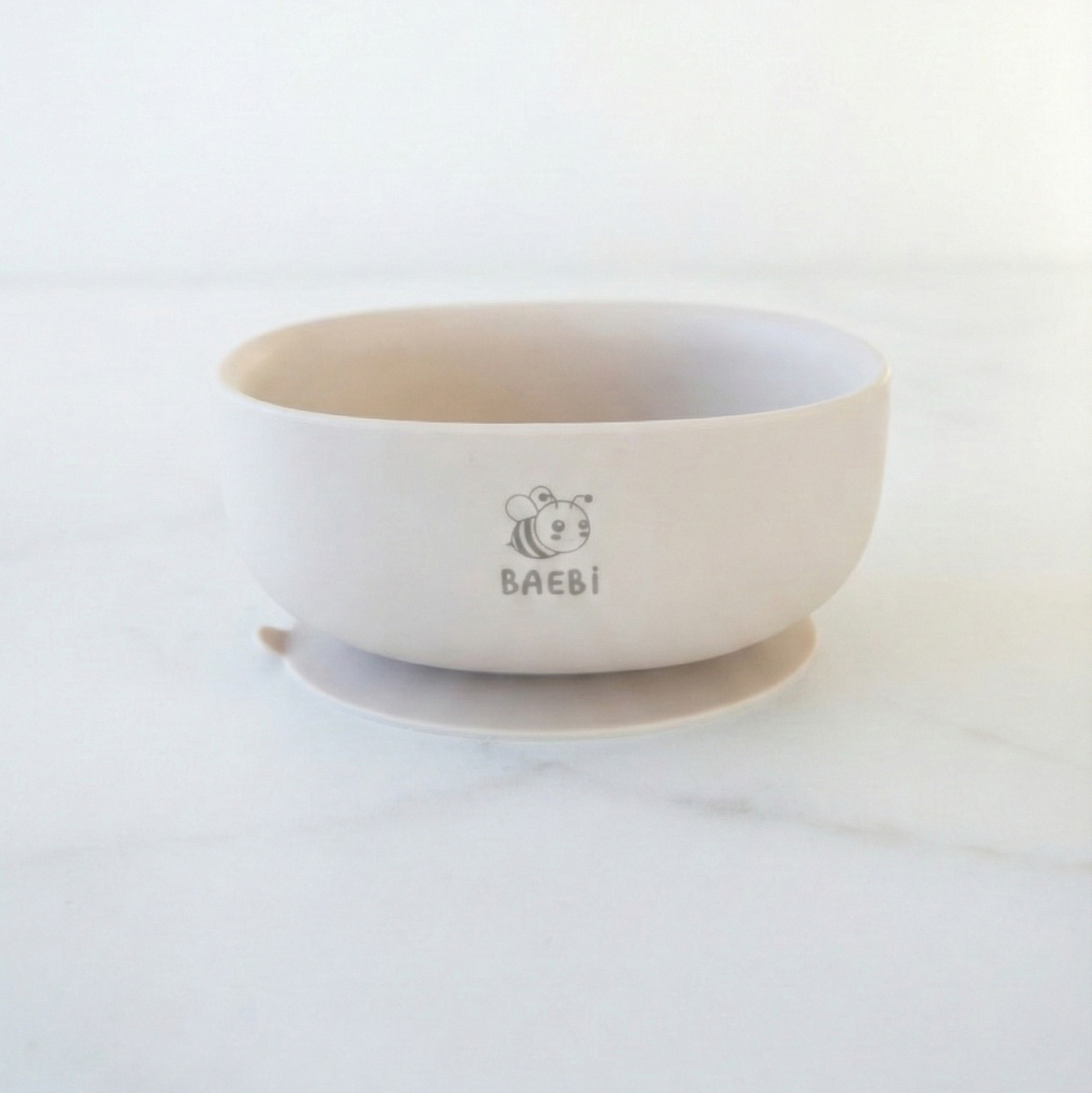 Bumble Skål m Sugekop, Oat Milk