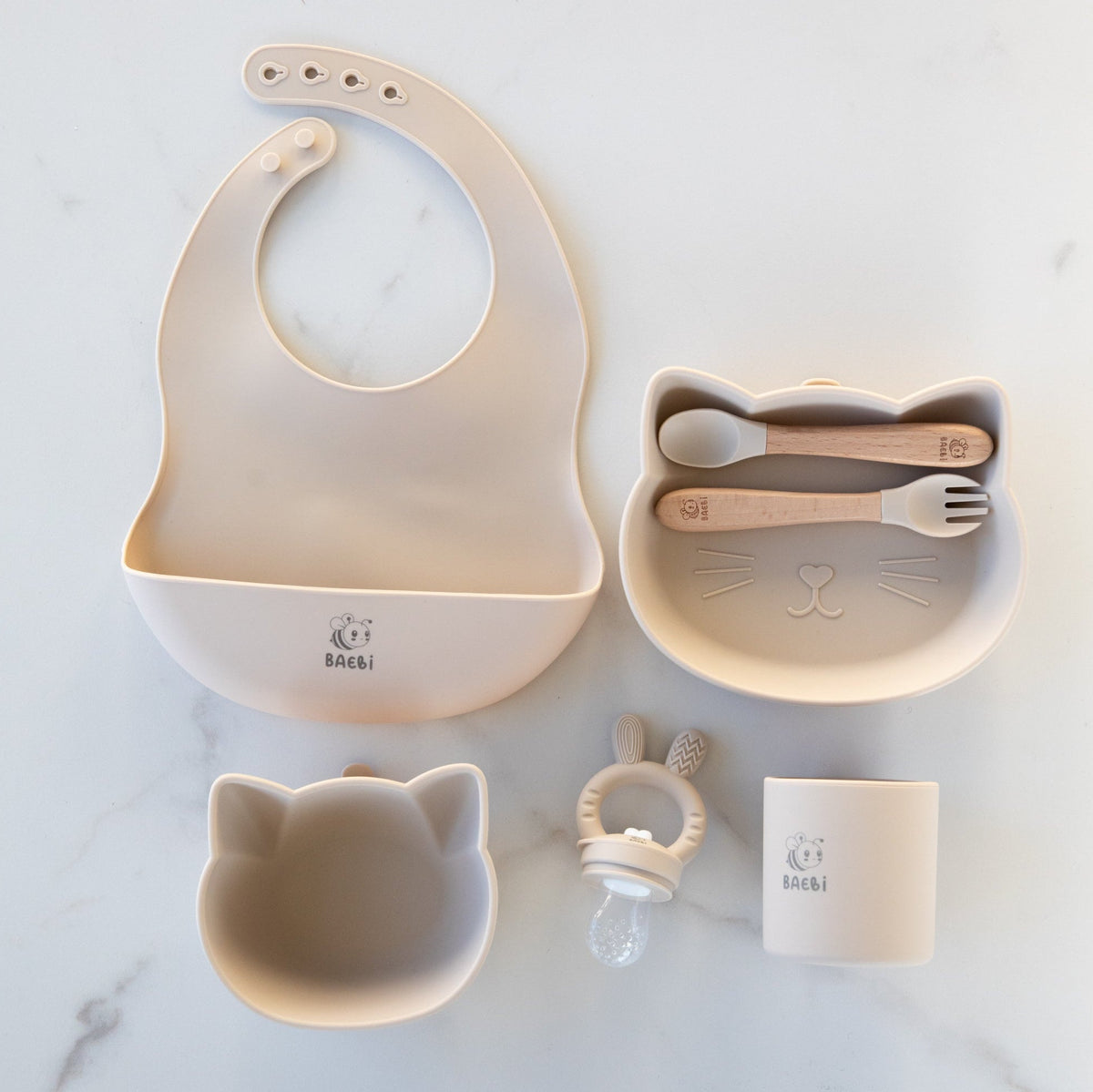 Deluxe Spisesæt 6 dele, Oat Milk